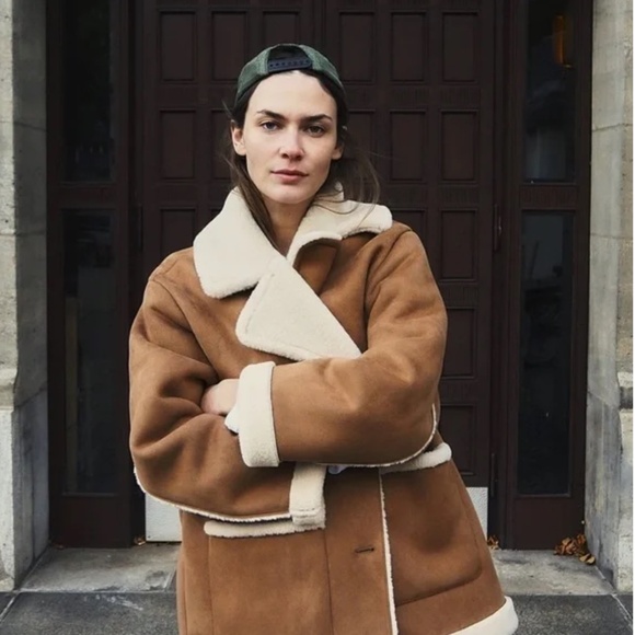 ZARA DOUBLE FACED COAT - Picture 1 of 9